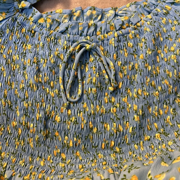 Faithfull the brand charlotte floral smocked mini dress - Picture 3 of 7